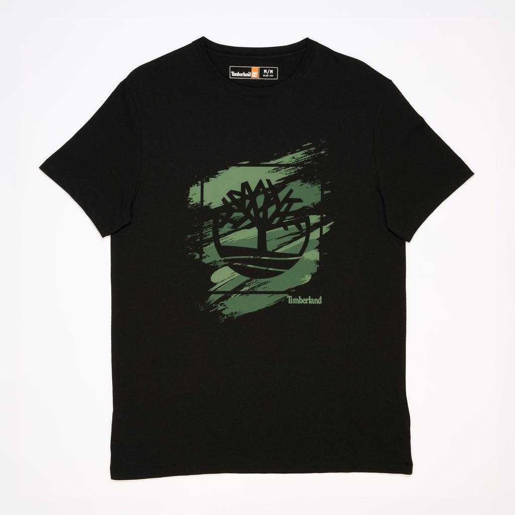 Rugged Logo Chest Short Sleeve T-Shirt For Men