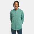 Regular Fit Stretch Poplin Shirt For Men