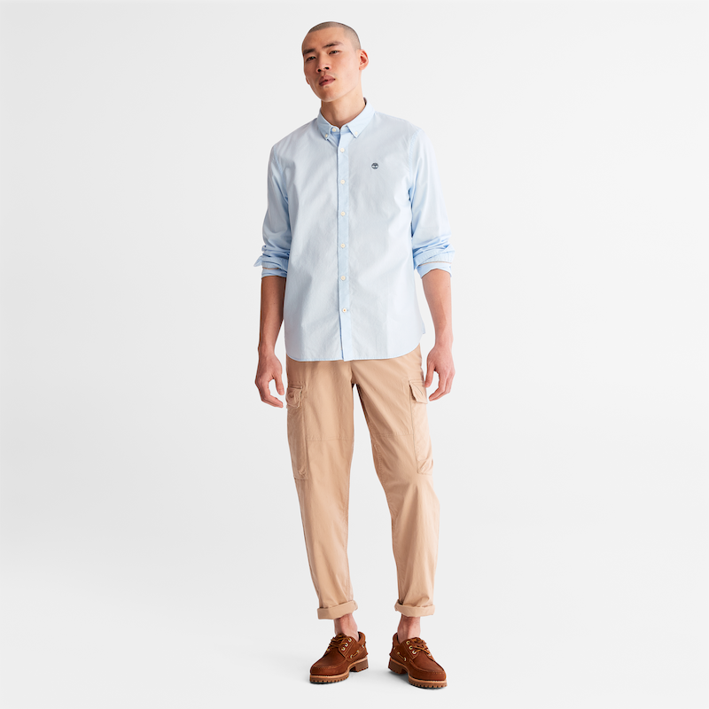 Elevated Oxford Slim Fit Cotton Shirt For Men