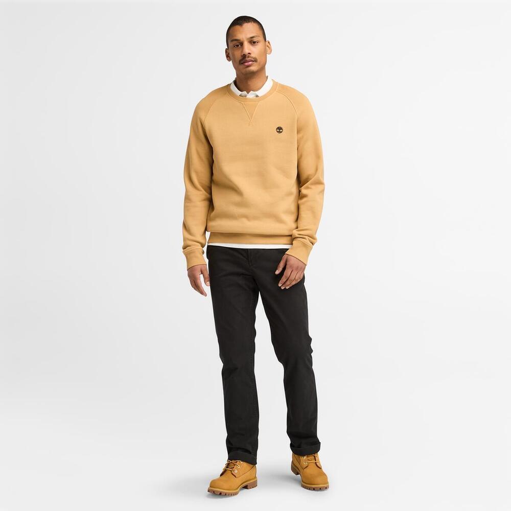 Exeter River Brushed Back Crew Sweatshirt For Men