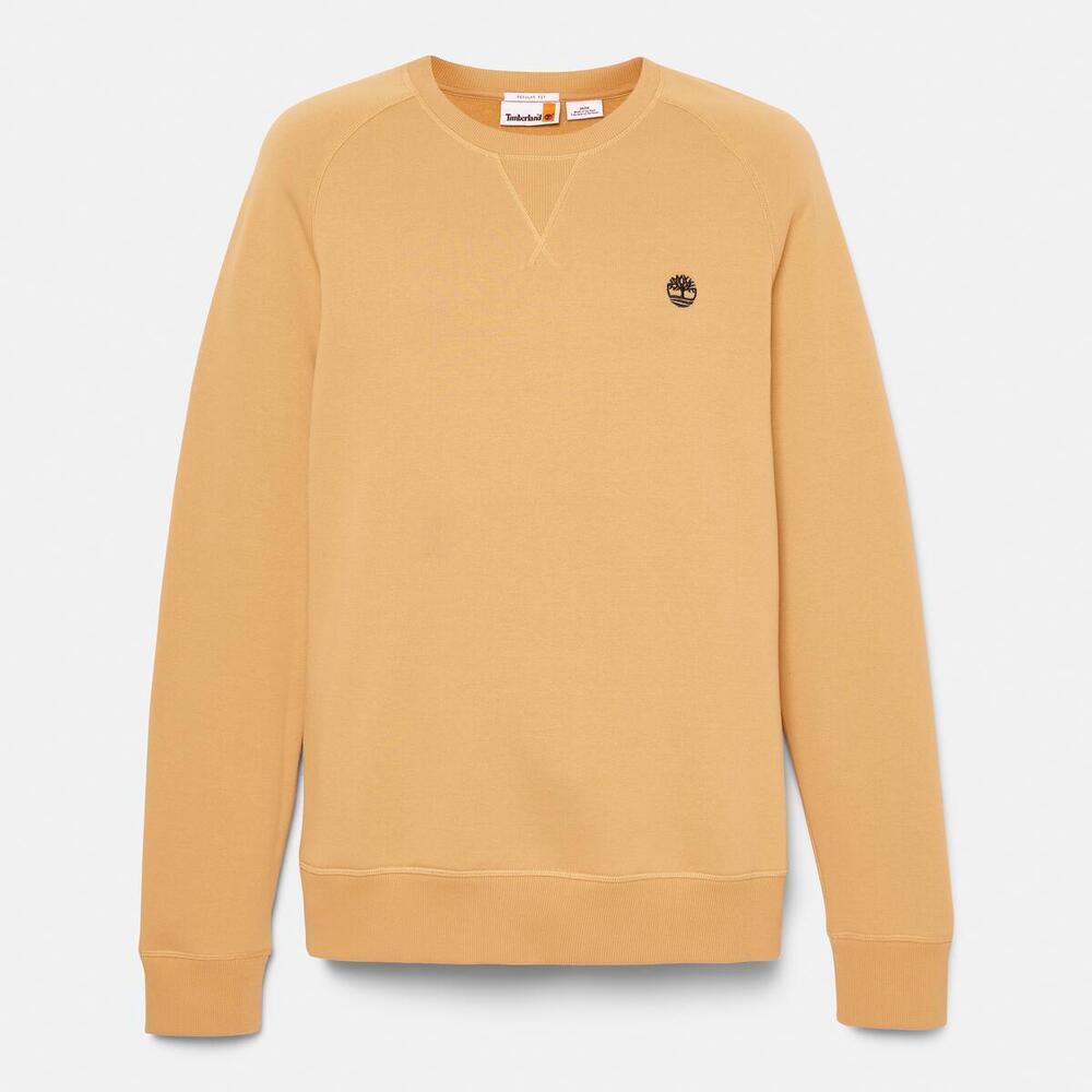 Exeter River Brushed Back Crew Sweatshirt For Men
