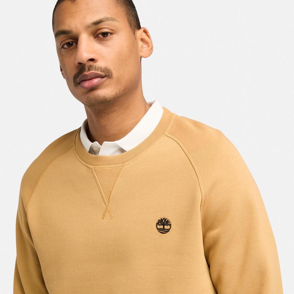 Exeter River Brushed Back Crew Sweatshirt For Men
