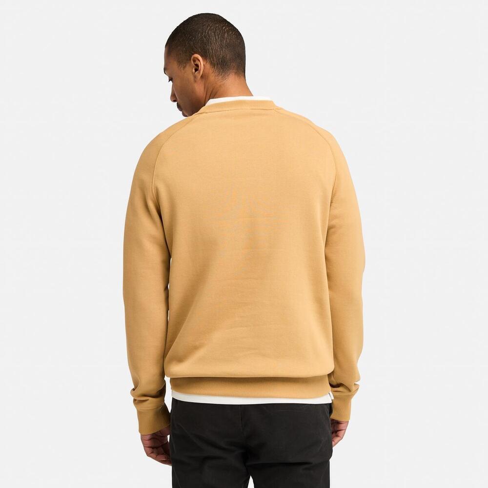 Exeter River Brushed Back Crew Sweatshirt For Men