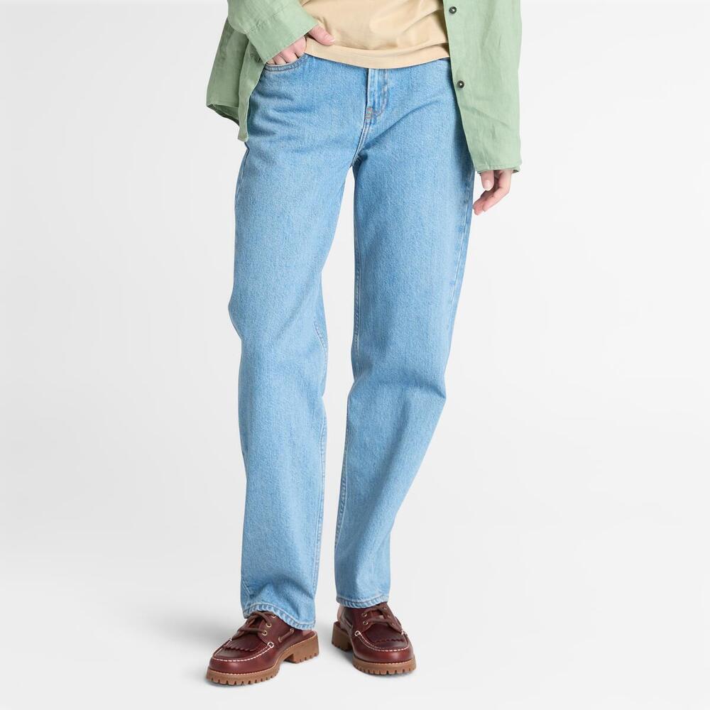 Denim Straight Pants For Women