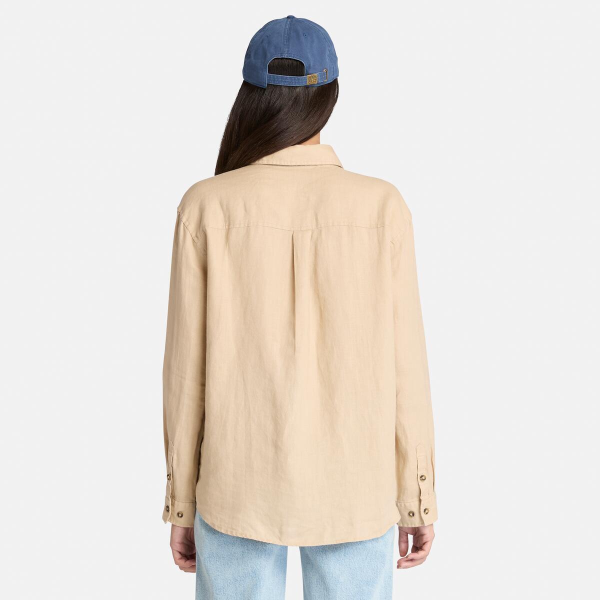 Long Sleeve Linen Shirt for Women