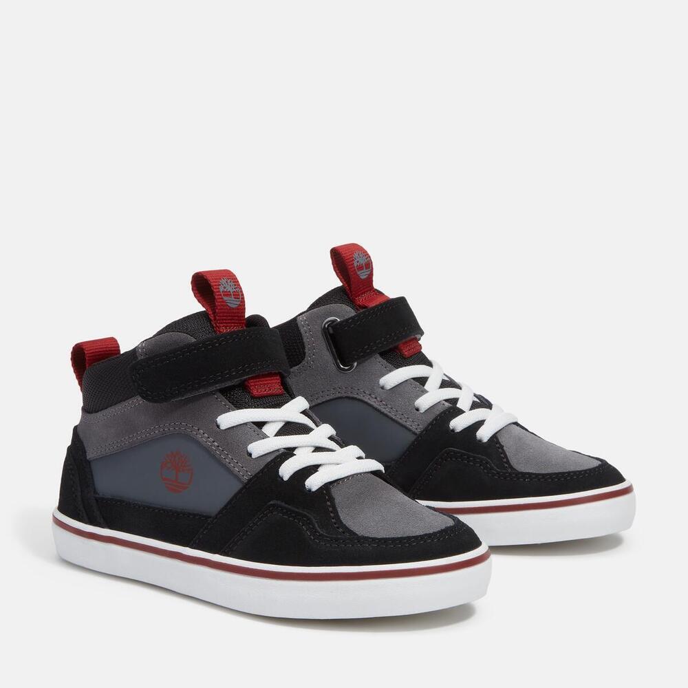 Stone Jump Mid Hook & Loop Sneaker For Youth