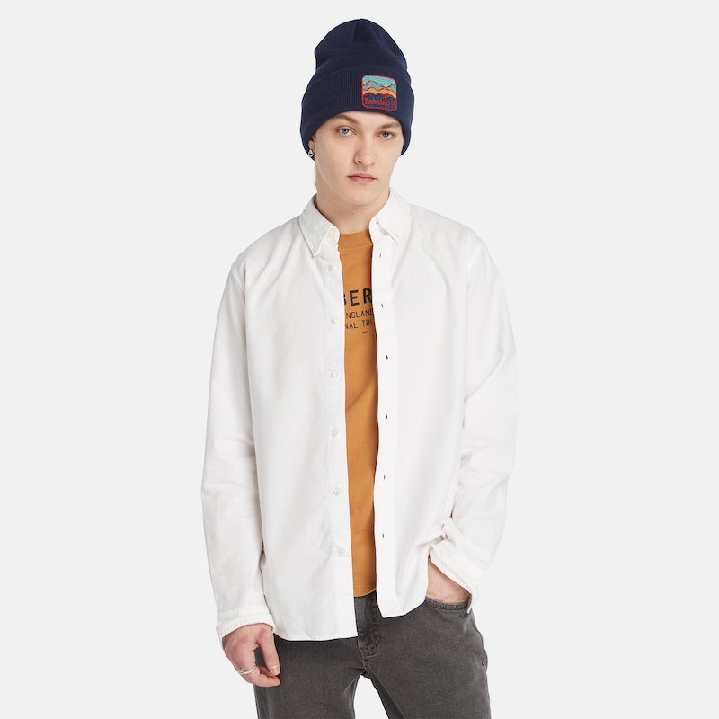 Long Sleeve Oxford Shirt For Men