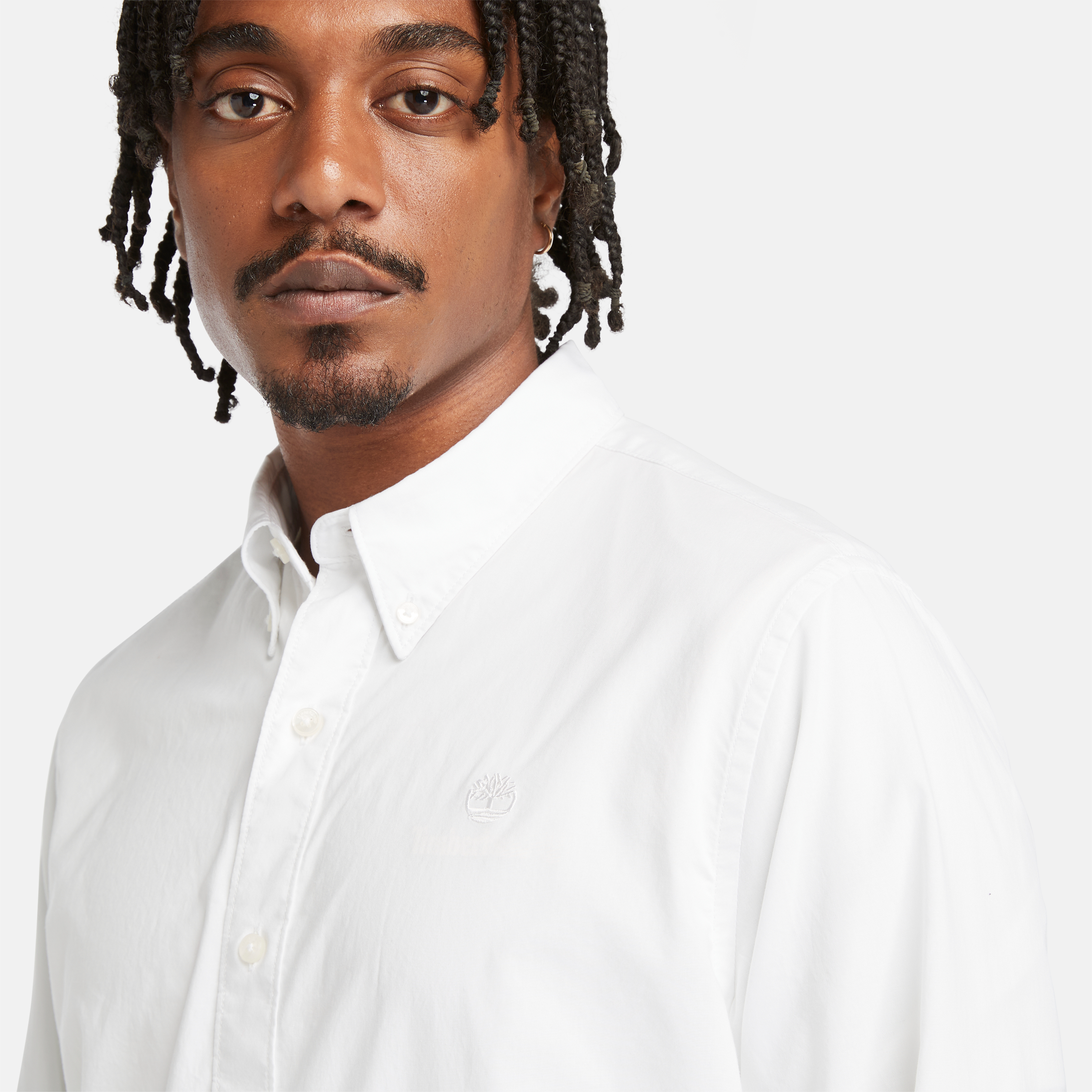 Long Sleeve Stretch Poplin Shirt  for Men