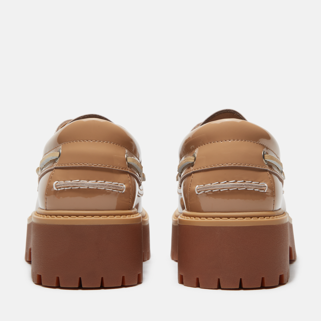 Stone Street Patent Leather Boat Shoe For Women
