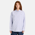 Popeline Stripe Long-Sleeve Shirt For Women