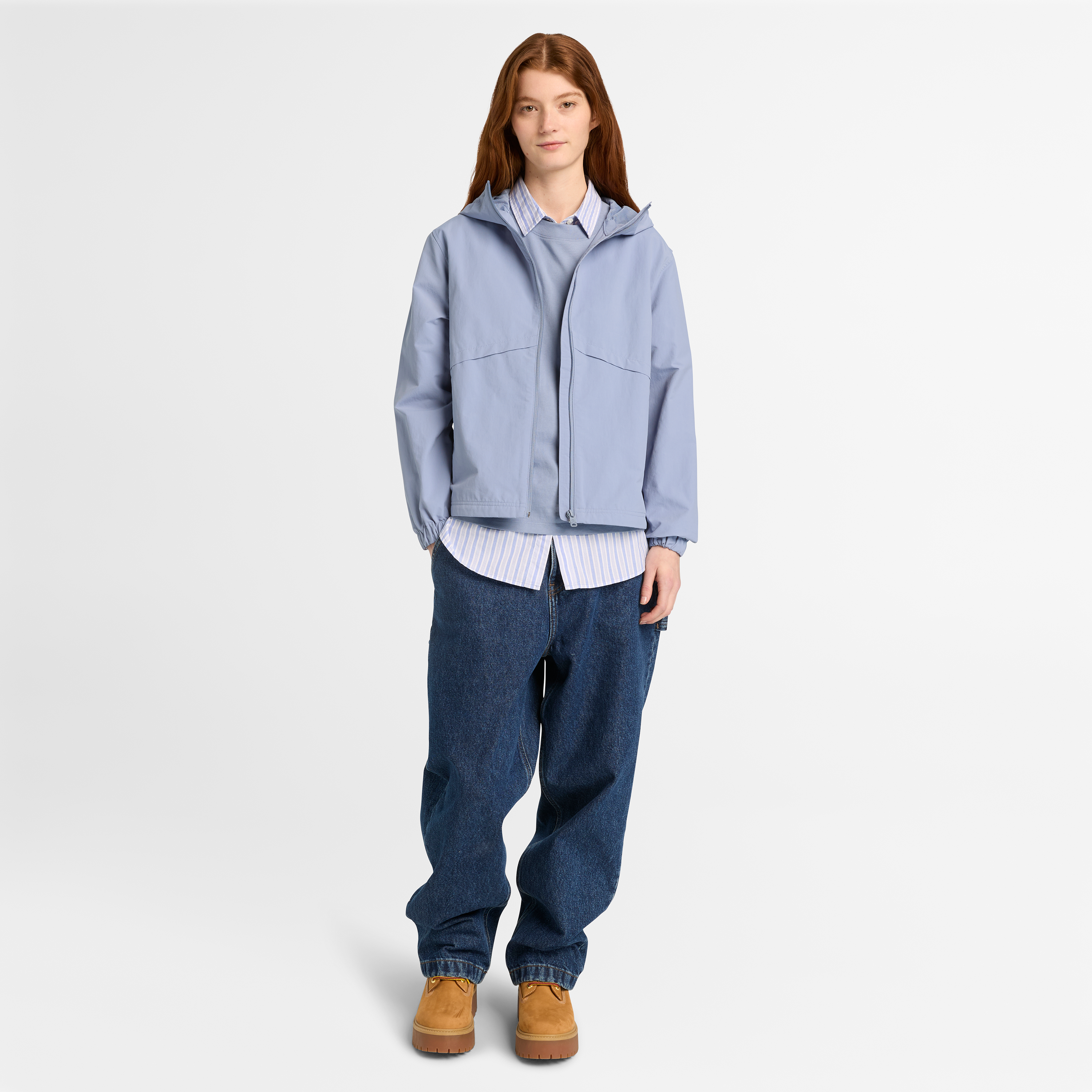 Popeline Stripe Long-Sleeve Shirt For Women