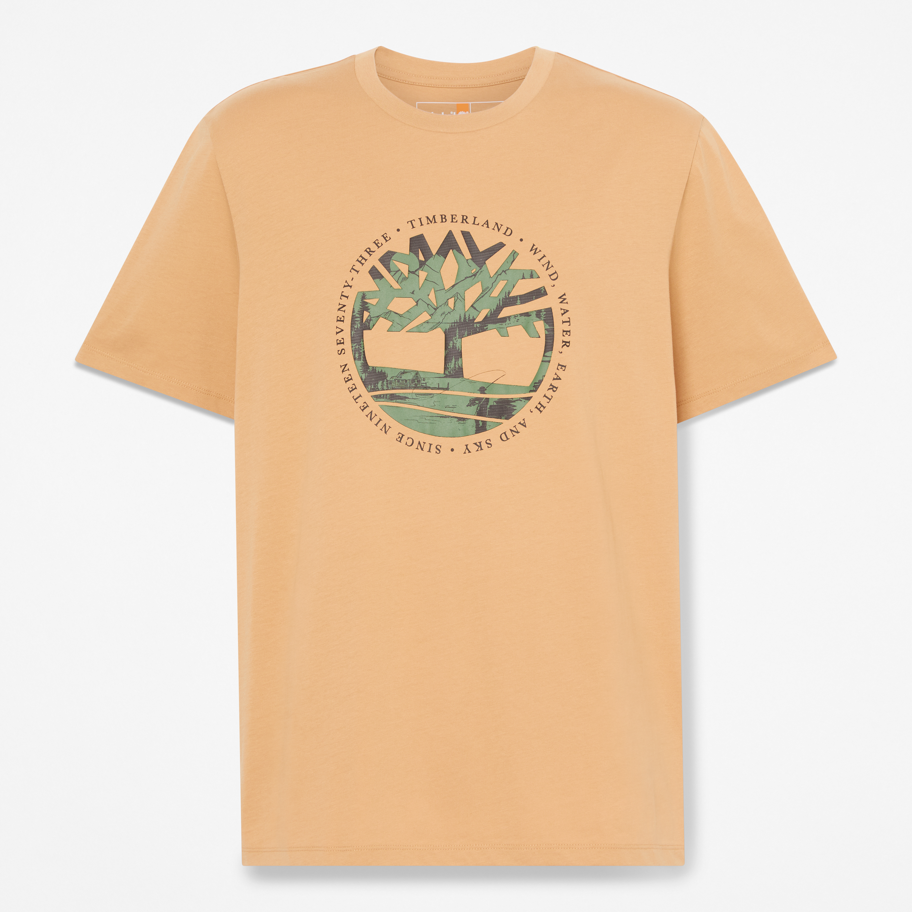 Tree Logo Lake House Graphic T-Shirt For Men