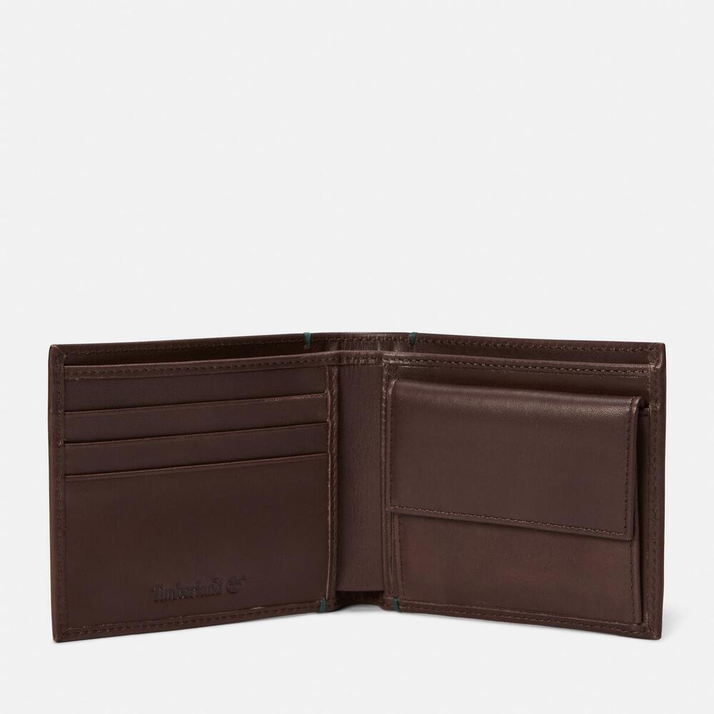Riverton Leather Bi-Fold Coin Wallet