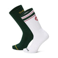 2 Pack Retro Logo Crew Socks