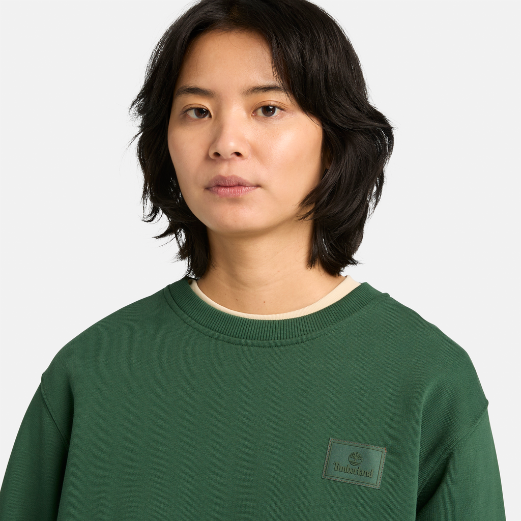 Silicon Badge Crew Neck Sweater For Men