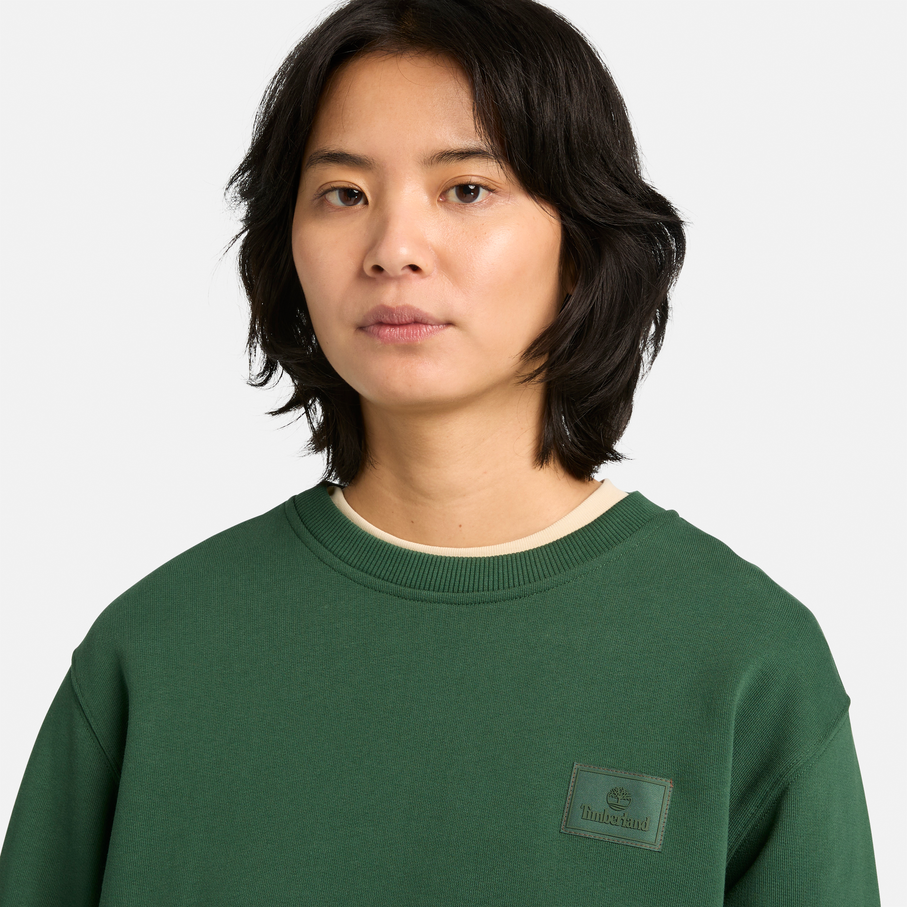 Silicon Badge Crew Neck Sweater For Men