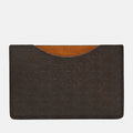 BIRCH HILL CARD HOLDER WITH EMBOSSED TREE LOGO IN TAN