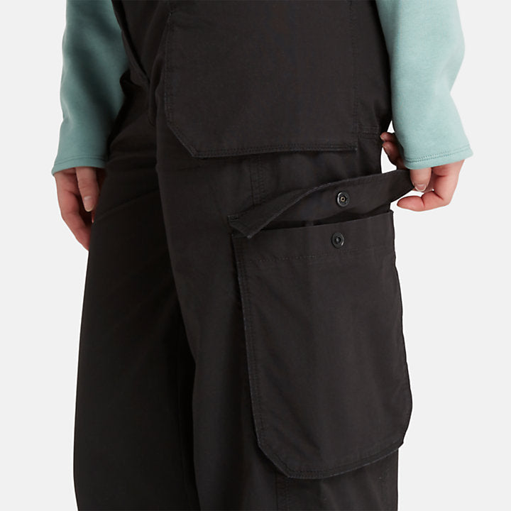 TIMBERLAND WOVEN UTILITY TROUSER FOR WOMEN IN BLACK